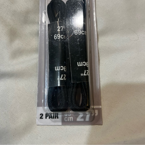 Shoe Year Black Round Dress Laces 2 Pair 
Each lace is 27” or 69 CM - Picture 3 of 4